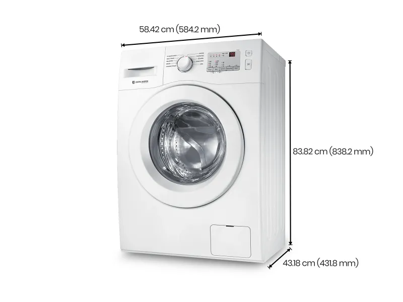 Fridge and Front Load Washing Machine Combo